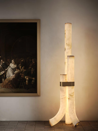 Piped Alabaster Floor Lamp Floor lamp