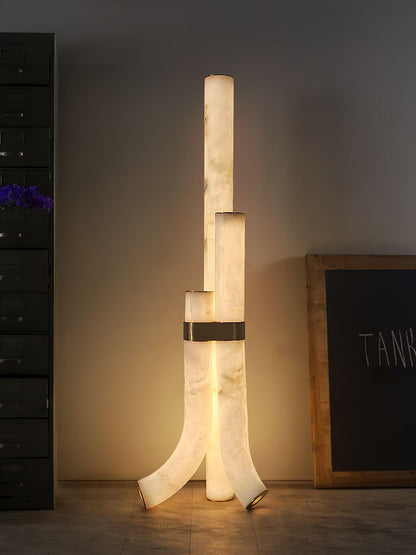 Piped Alabaster Floor Lamp Floor lamp