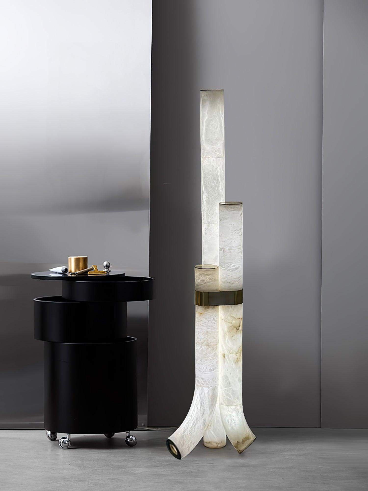 Piped Alabaster Floor Lamp Floor lamp