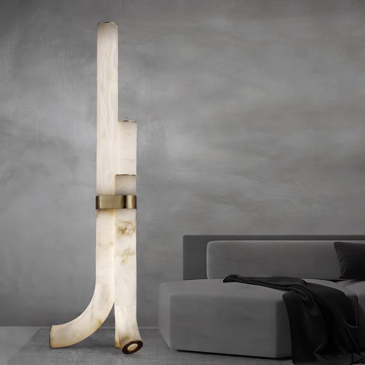 Piped Alabaster Floor Lamp Floor lamp