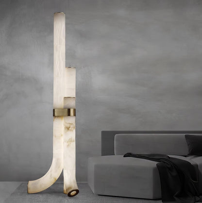Piped Alabaster Floor Lamp Floor lamp
