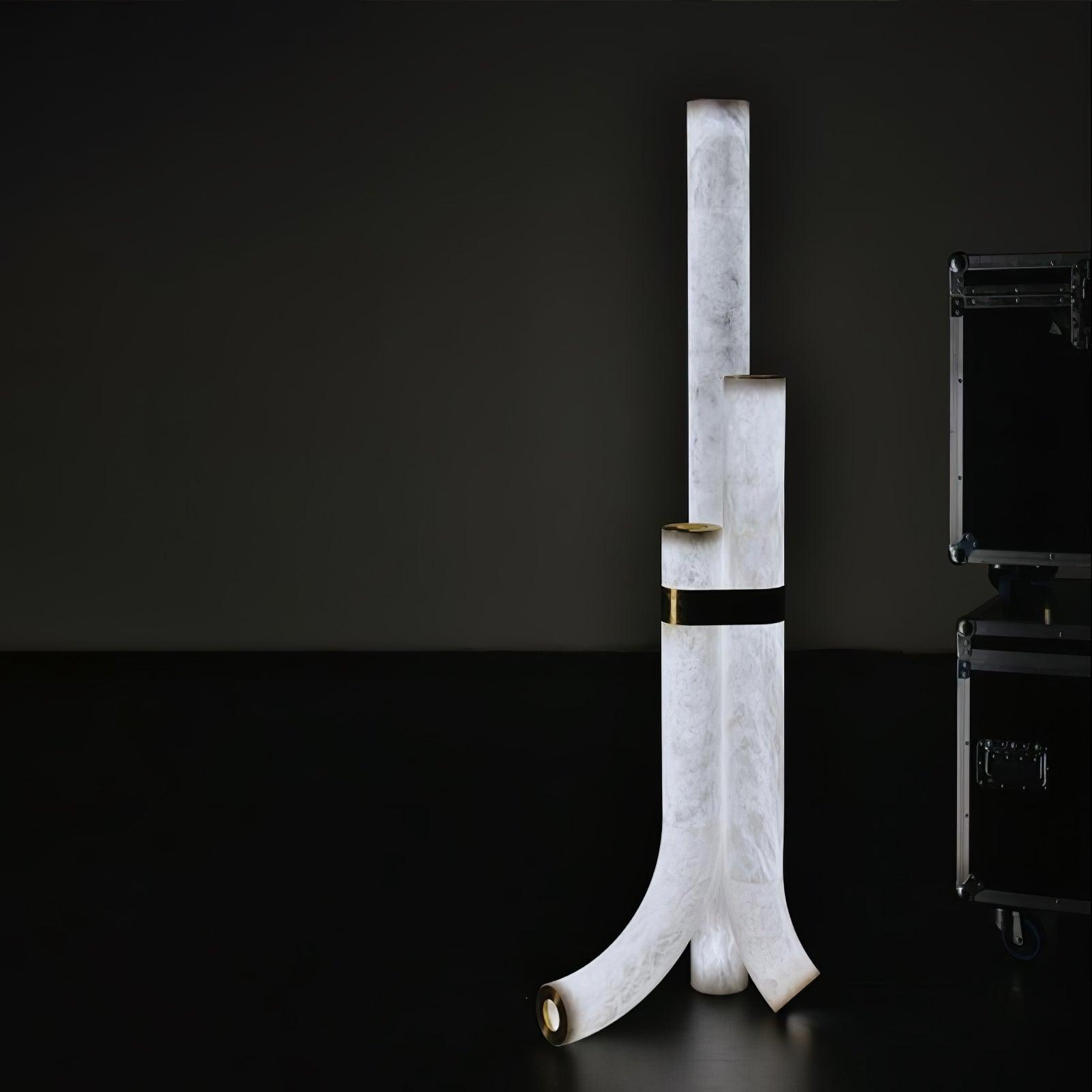 Piped Alabaster Floor Lamp Floor lamp