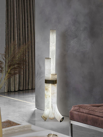 Piped Alabaster Floor Lamp Floor lamp