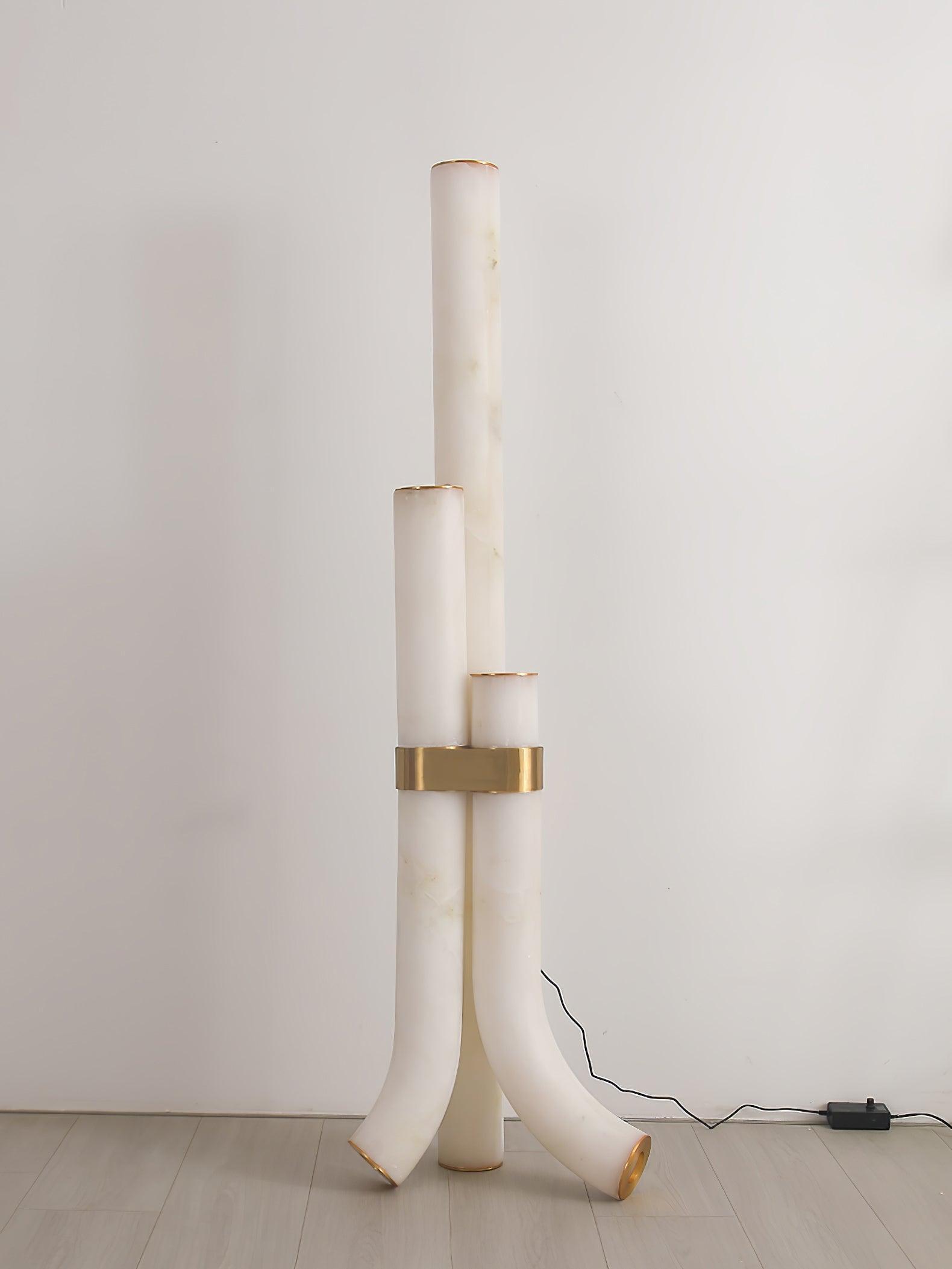 Piped Alabaster Floor Lamp Floor lamp
