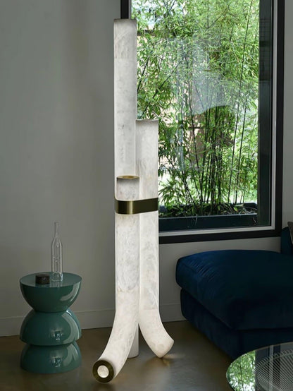 Piped Alabaster Floor Lamp Floor lamp