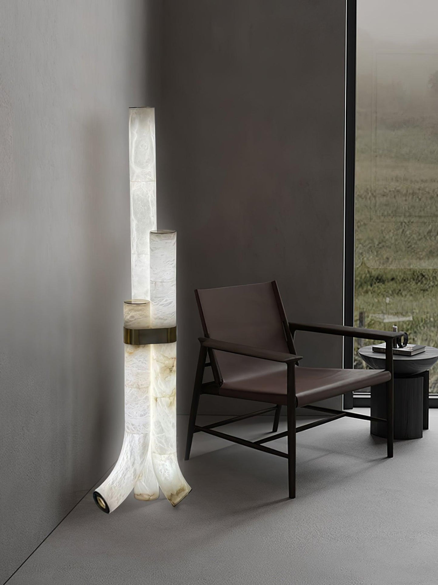 Piped Alabaster Floor Lamp Floor lamp