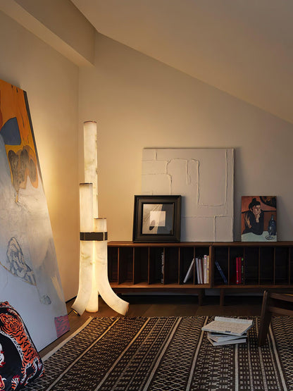 Piped Alabaster Floor Lamp Floor lamp