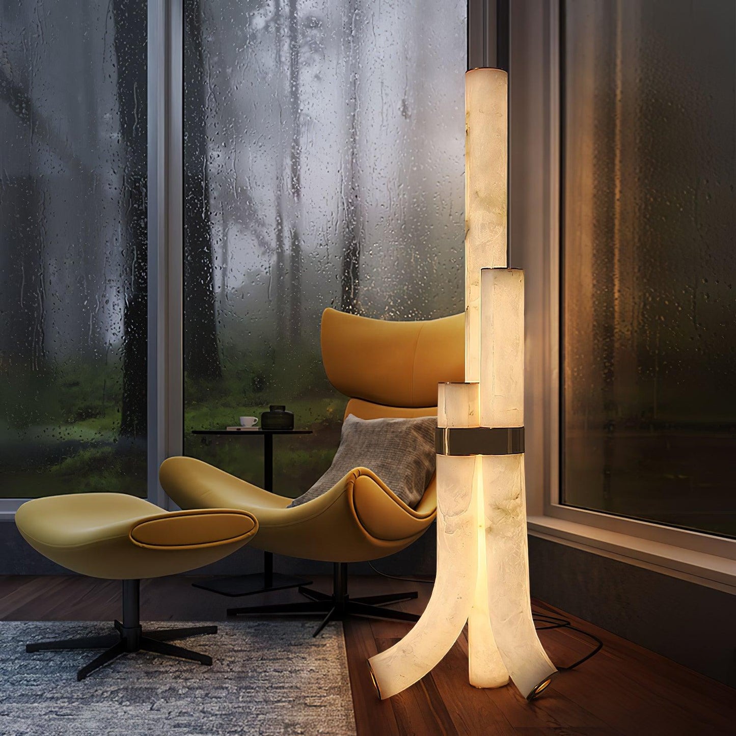 Piped Alabaster Floor Lamp Floor lamp