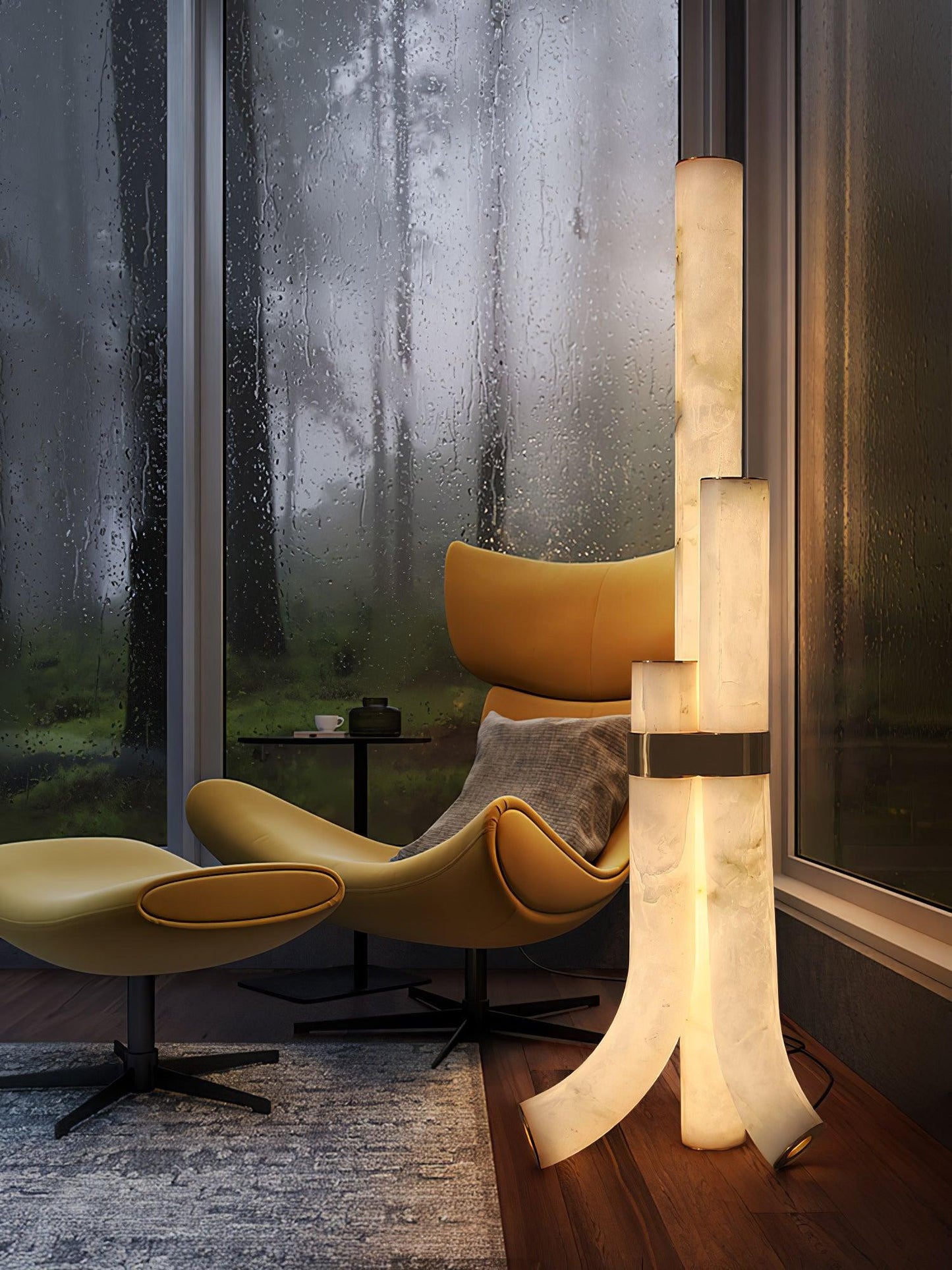 Piped Alabaster Floor Lamp Floor lamp