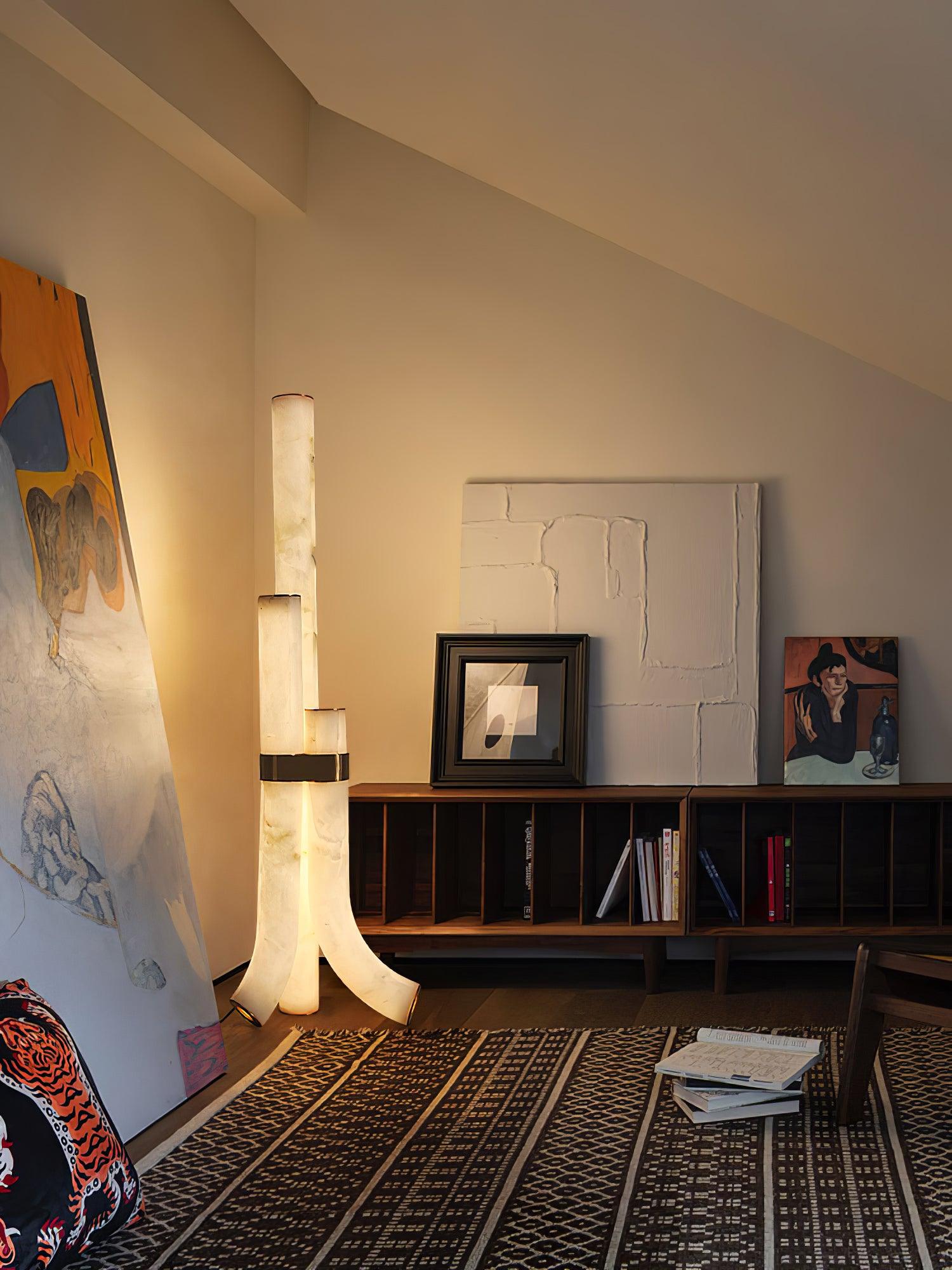 Piped Alabaster Floor Lamp Floor lamp