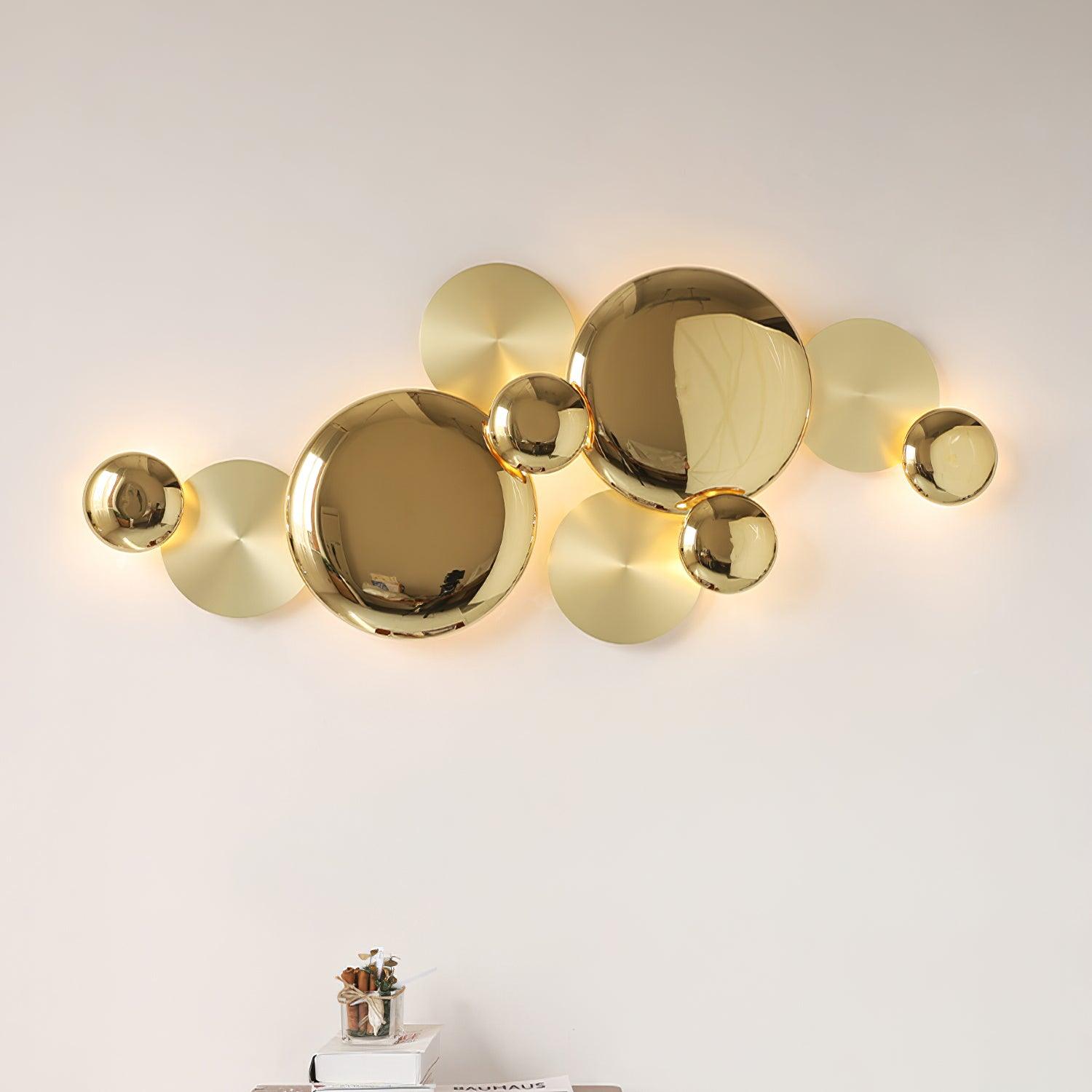 Luxury Pisco Wall Lamp L 39.3″ x H 16.1″ / L 100cm x H 41cm / Gold Wall lamp