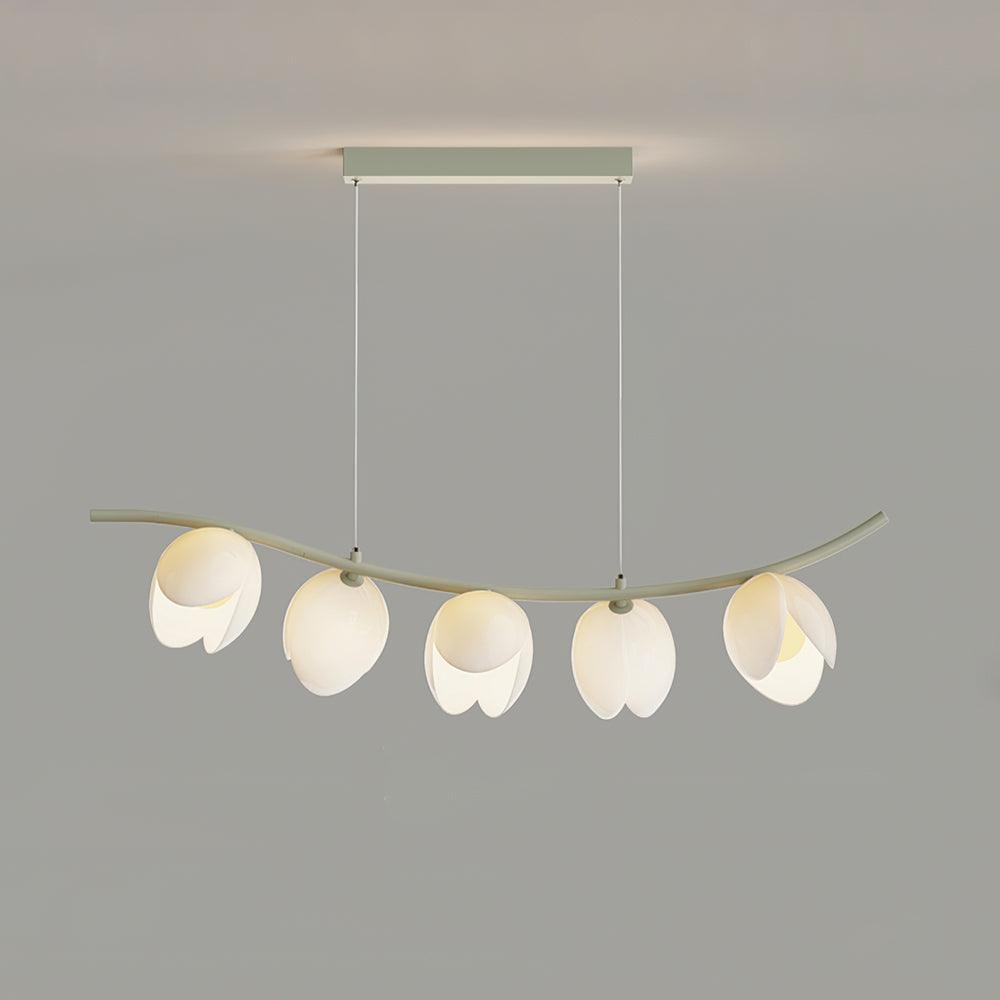 Pistachio Pendant Lamp L 37.7″ x H 11.8″ / L 96cm x H 30cm / Green / Three-Color Changing Light Pendant light