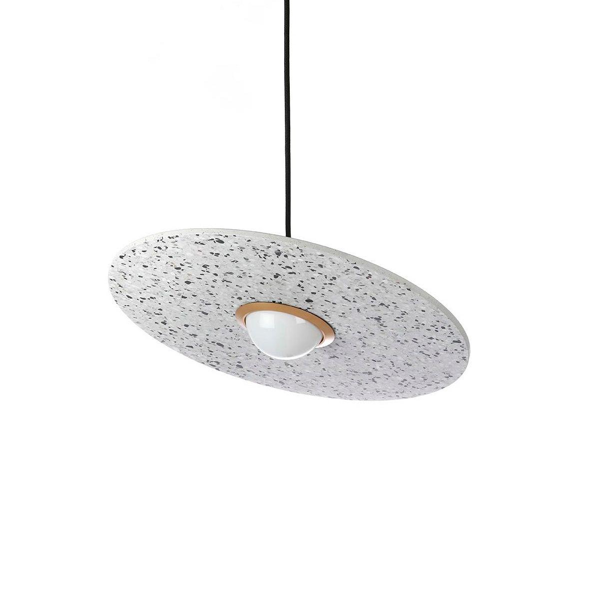 Planet Pendant Lamp Dia 15.8″ x H 5.9″ / Dia 40cm x H 15cm / White Terrazzo Pendant light