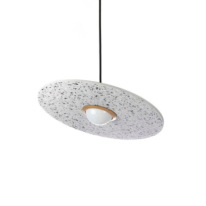 Planet Pendant Lamp Dia 15.8″ x H 5.9″ / Dia 40cm x H 15cm / White Terrazzo Pendant light