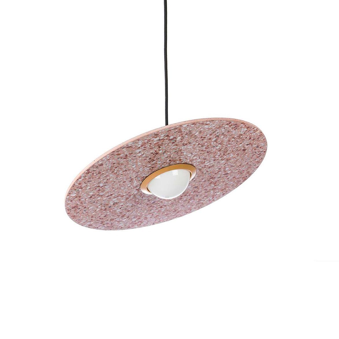 Planet Pendant Lamp Dia 15.8″ x H 5.9″ / Dia 40cm x H 15cm / Red Terrazzo Pendant light