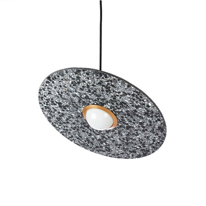 Planet Pendant Lamp Dia 15.8″ x H 5.9″ / Dia 40cm x H 15cm / Black Terrazzo Pendant light