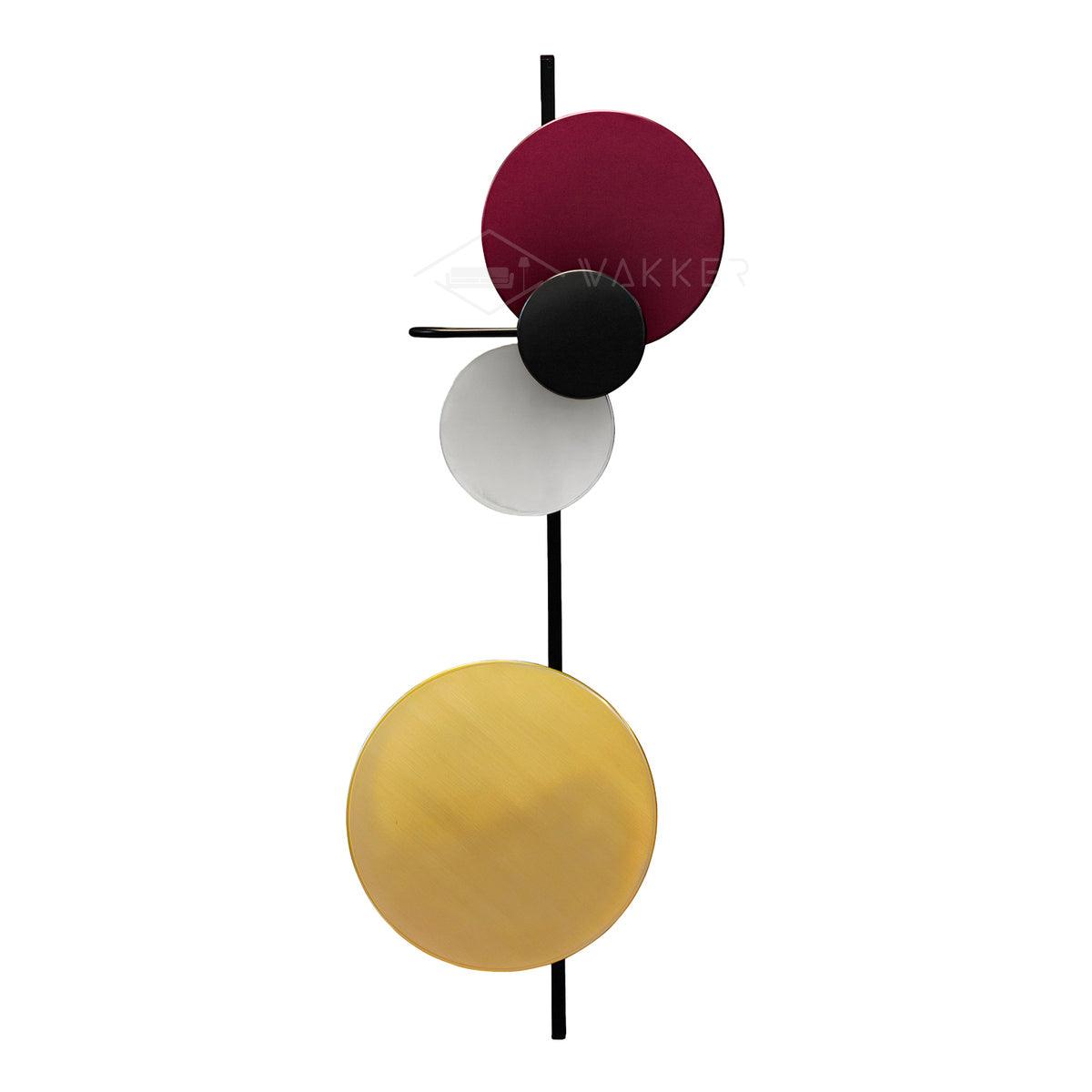 Planet Wall Lamp Dia 7.1″ x H 21.7″ / Dia 18cm x H 55cm / Plum / Warm Light Wall lamp