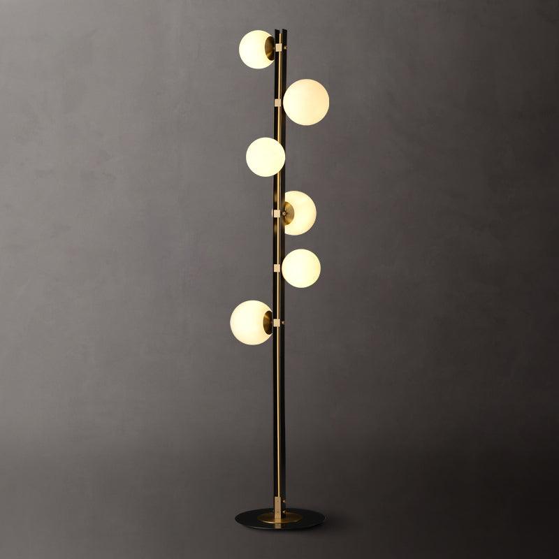 Planeta Floor Lamp Dia 11.8″ x H 64.9″ / Dia 30cm x H 165cm / Brass + Black / US plug Floor lamp