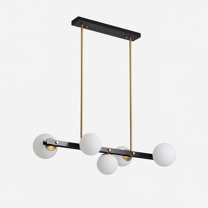 Planeta Pendant Lamp L 31.4″ x H 8.2″ / L 80cm x H 21cm / Brass + Black Pendant light