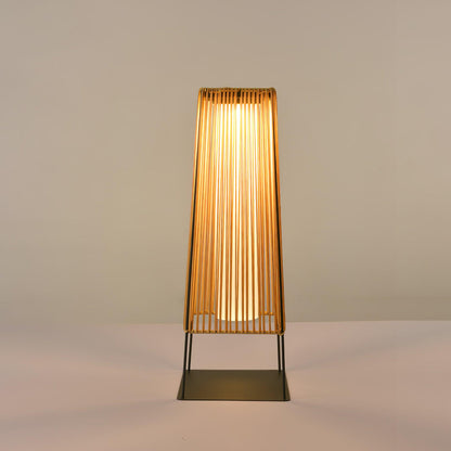 Plastic Rattan Outdoor Post Light Floor lamp