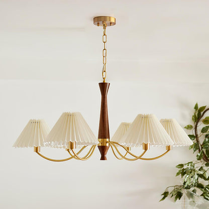 Pleated Chandelier Chandelier