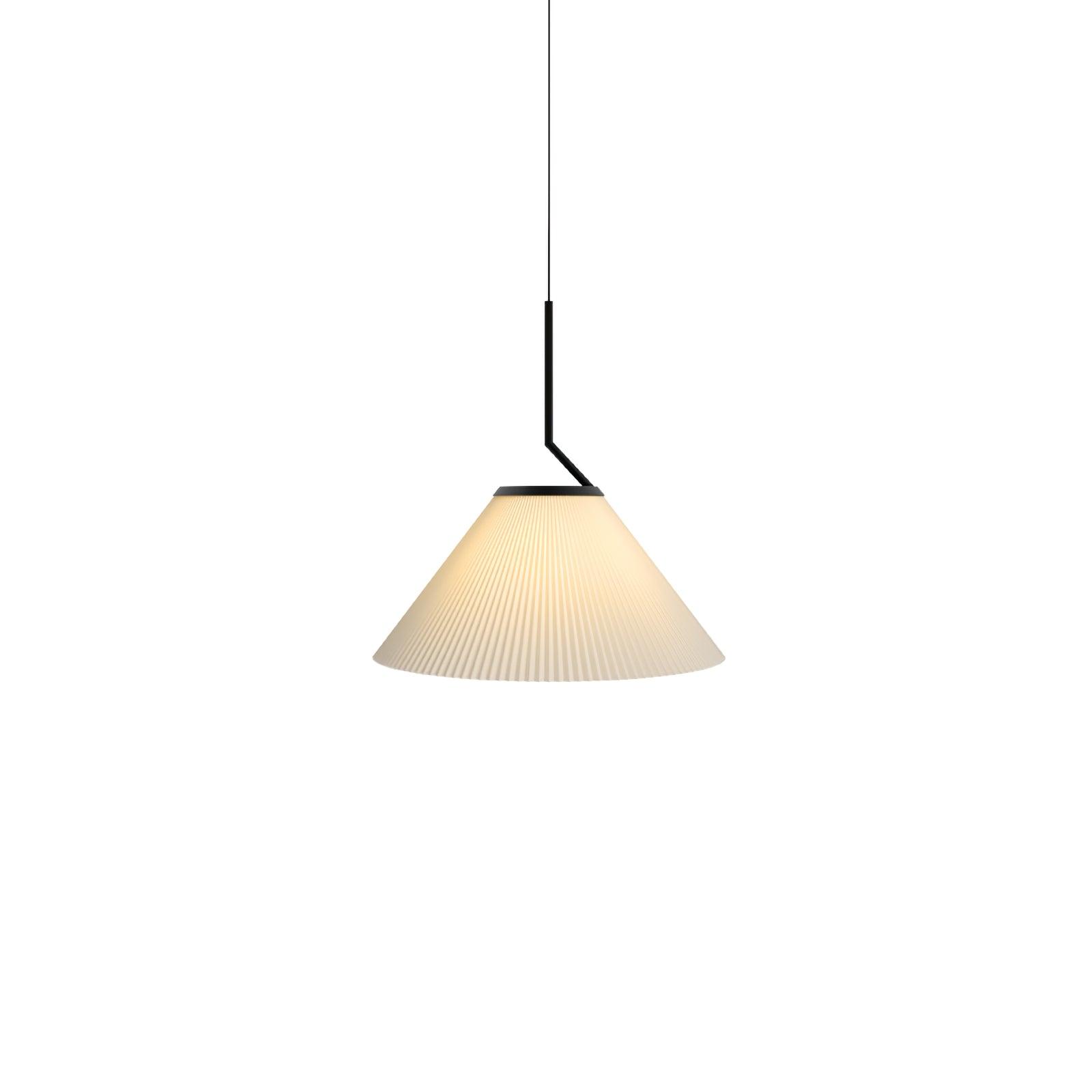 Pleated Skirt Pendant Light 1 Head Dia 15.7″ x H 15.7″ / Dia 40cm x H 40cm / Black & Beige Pendant light