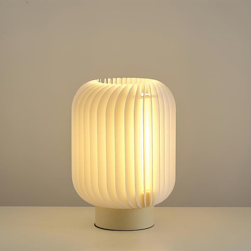 Pleated Table Lamp Dia 11.8″ x H 16.9″ / Dia 30cm x H 43cm / Warm Light / US Plug Table lamp