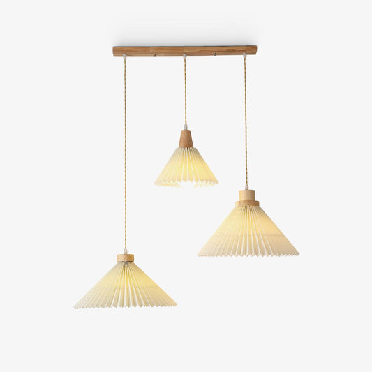 Pleated Wooden Pendant Light Pendant light