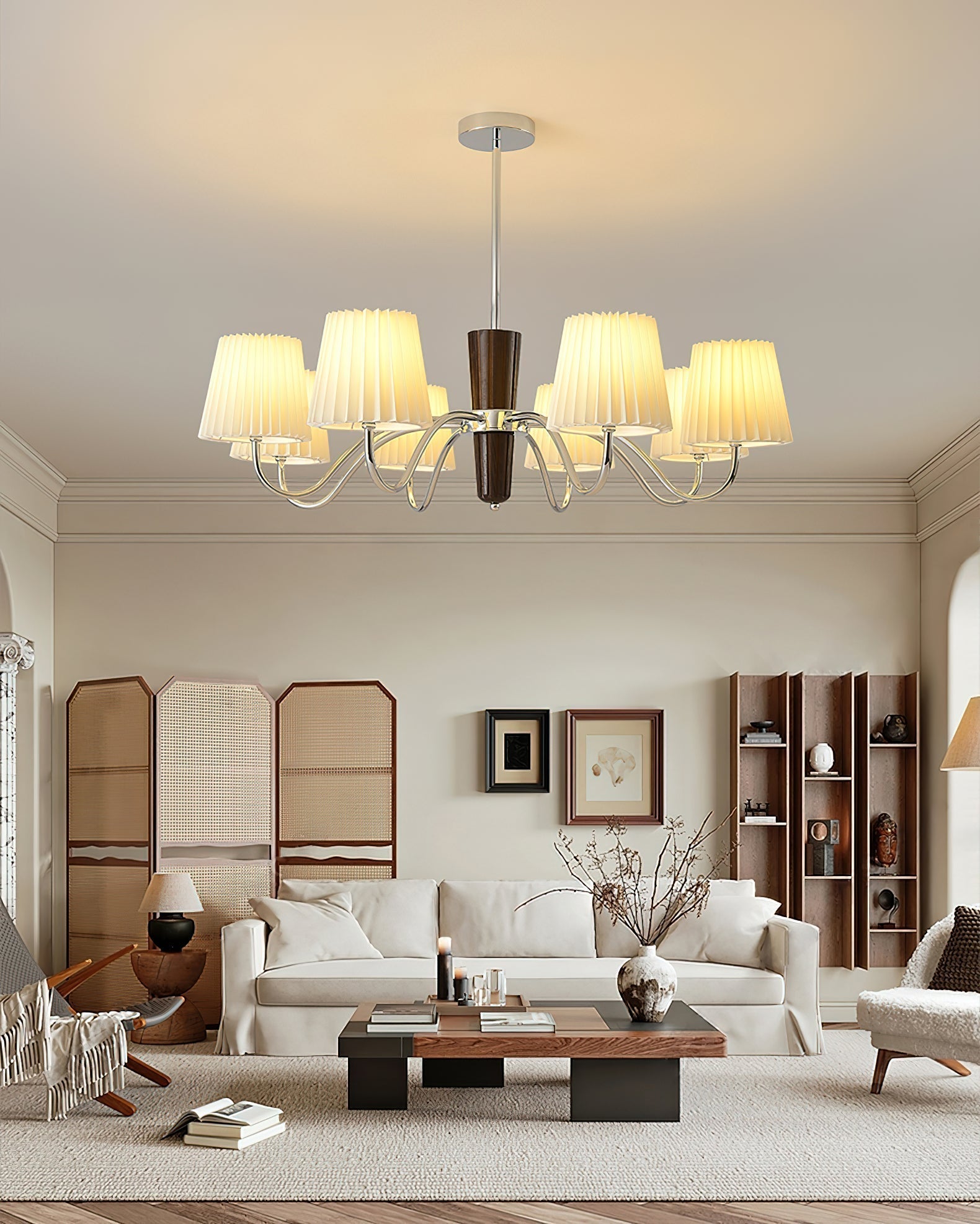 Plisse Chandelier Chandelier
