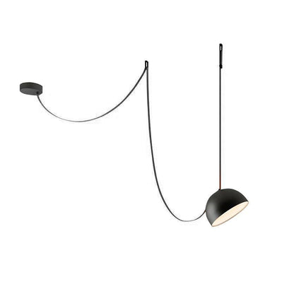 Belts Combination Canvas Pendant Light 1 head Dia 47.2″ x H 31.5″ / Dia 120cm x H 80cm / Black / Biack Canvas Warm White