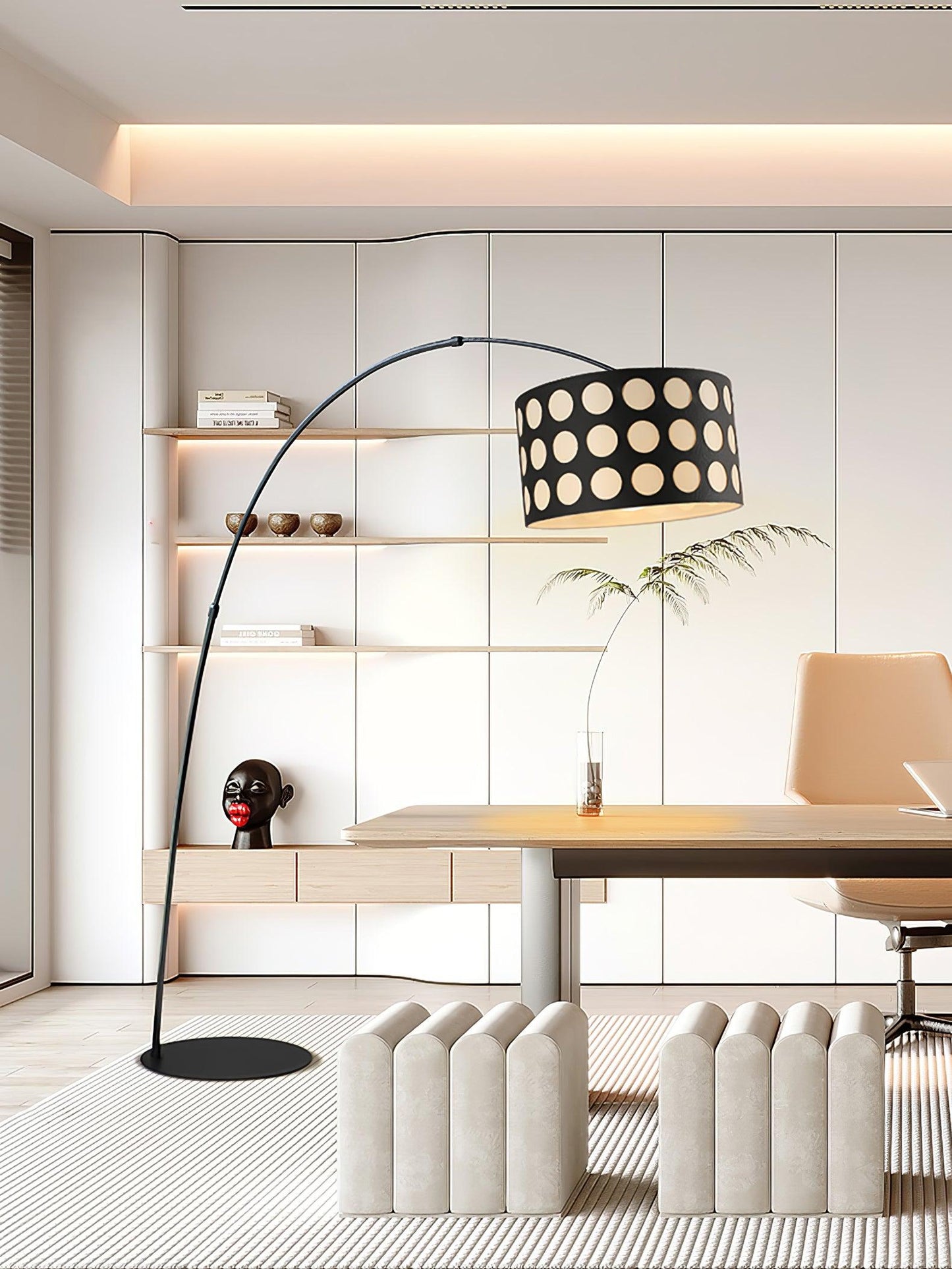 Polka Arc Fabric Floor Lamp Floor lamp