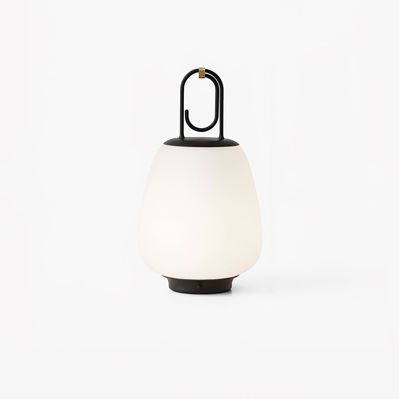 Portable Lantern Built-in Battery Table Lamp ? 6.3″ x H 11″ / Dia 16cm x H 28cm / Black & White / Warm Light Table lamp