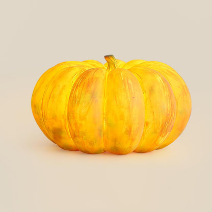 Portable Pumpkin Built-in Battery Table Lamp Dia 16.5″ x H 9.8″ / Dia 42cm x H 25cm / Yellow / USB Table lamp