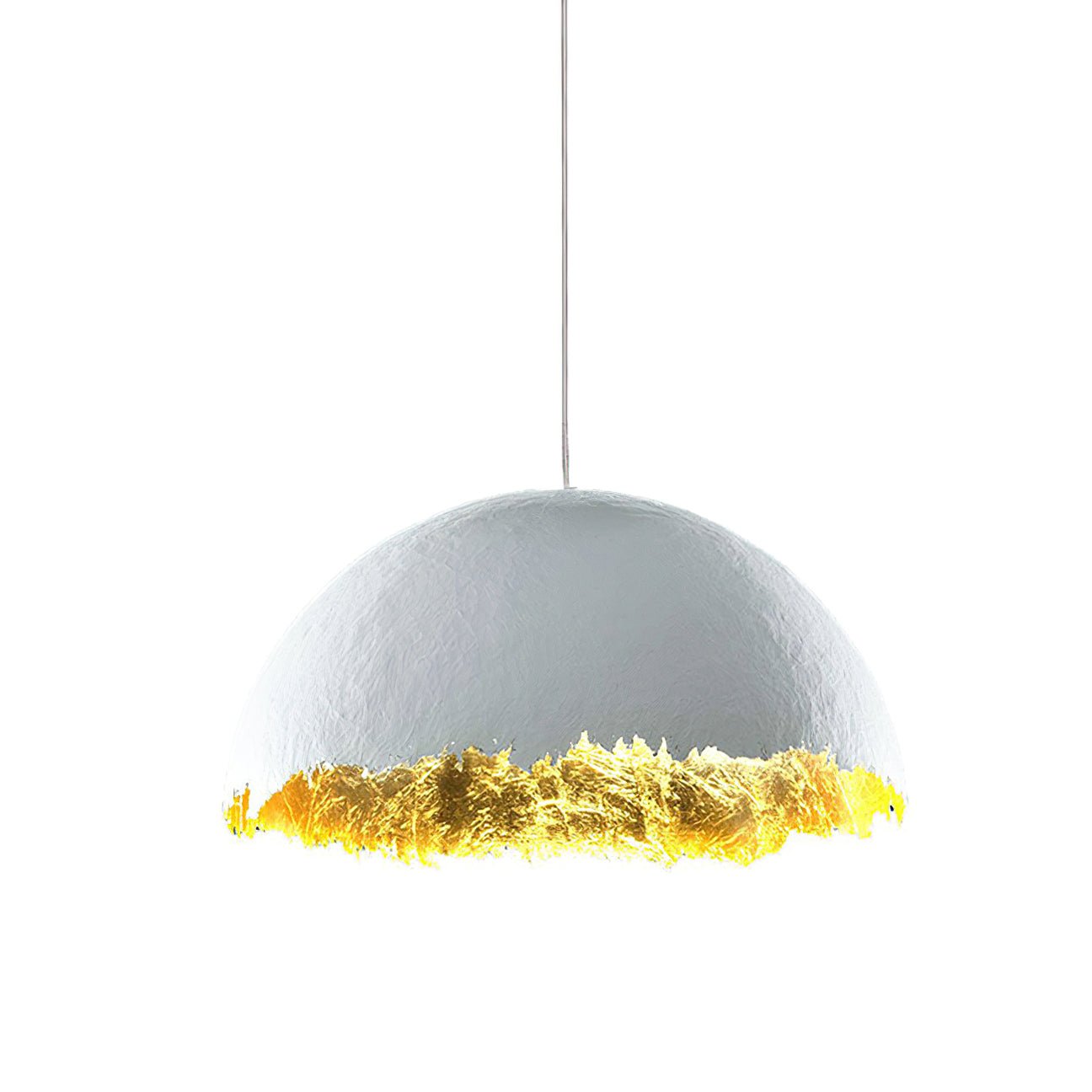 Postkrisi Pendant Light Dia 15.7″ x H 8.7’’ / White & Gold Pendant light