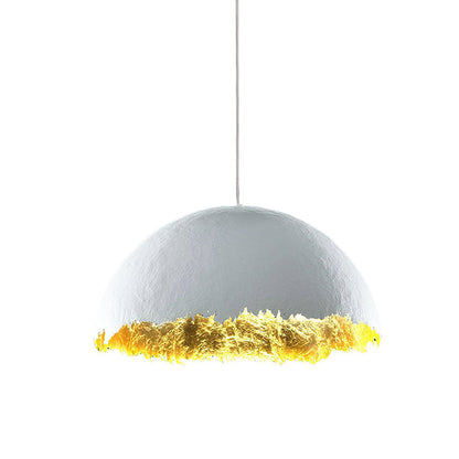 Postkrisi Pendant Light Dia 15.7″ x H 8.7’’ / White & Gold Pendant light