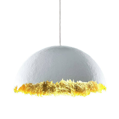 Postkrisi Pendant Light Dia 23.6″ x H 12.6’’ / White & Gold Pendant light