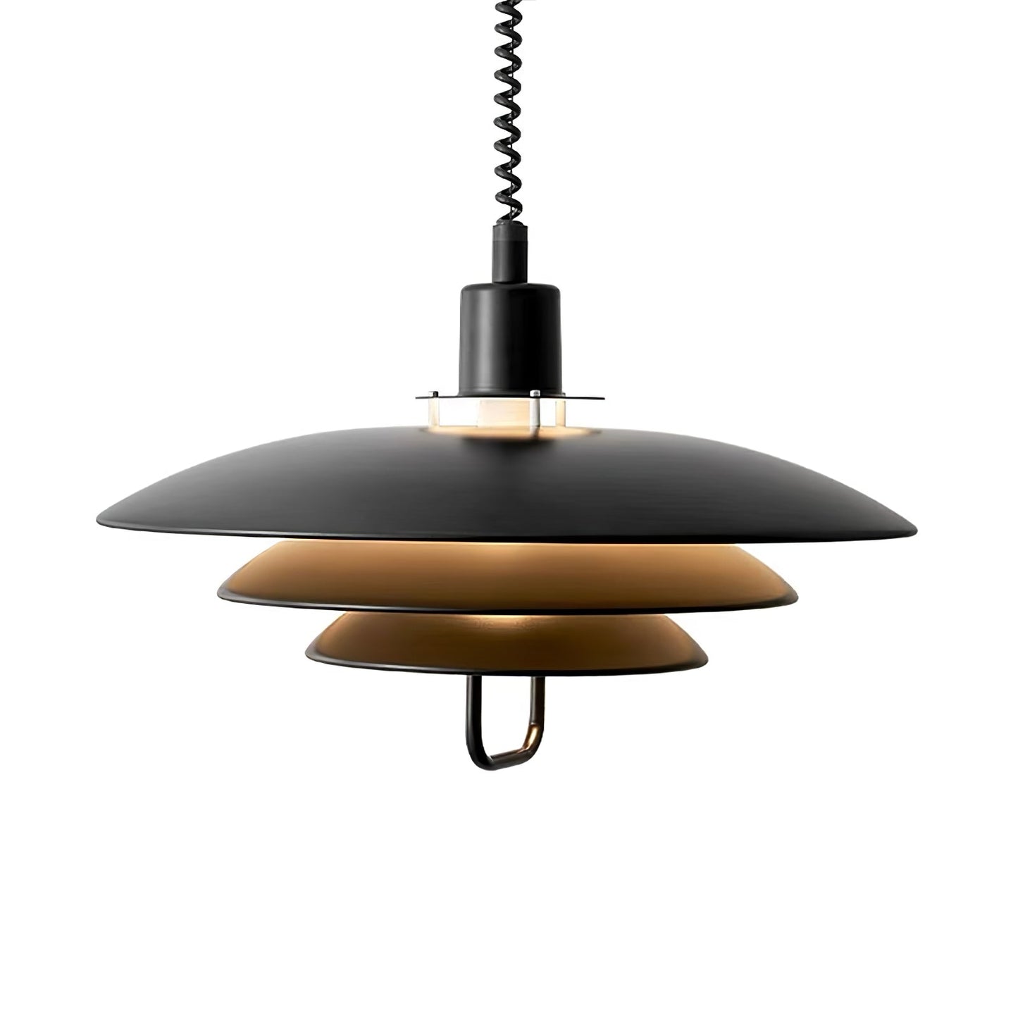Poul Pendant Lamp Dia 19.7″ x H 12.6″ / Dia 50cm x H 32cm / Black Pendant light