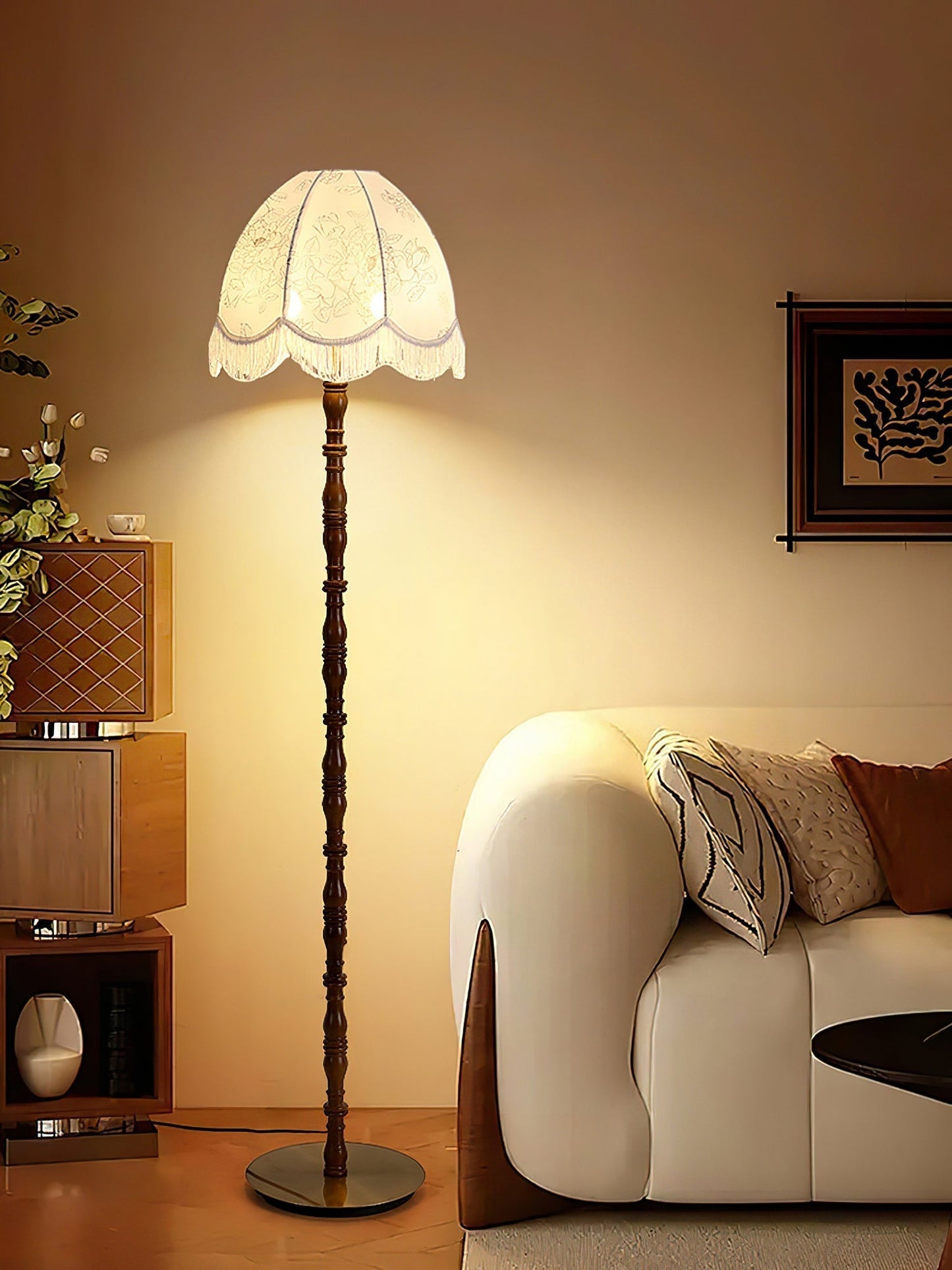 Printed Tassel Floor Lamp Floor lamp
