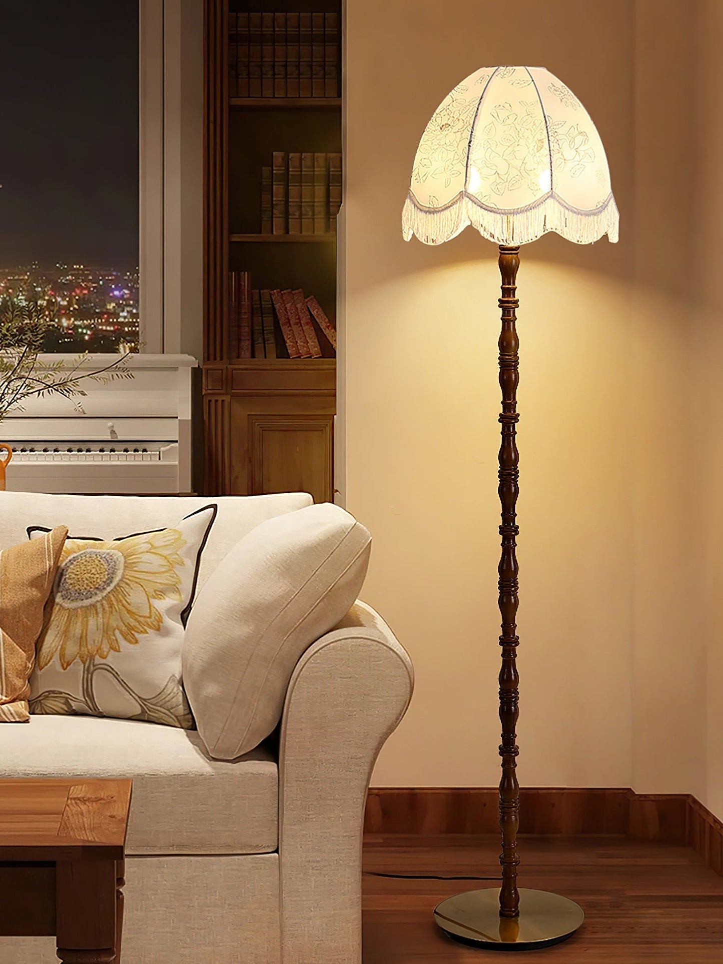 Printed Tassel Floor Lamp Floor lamp