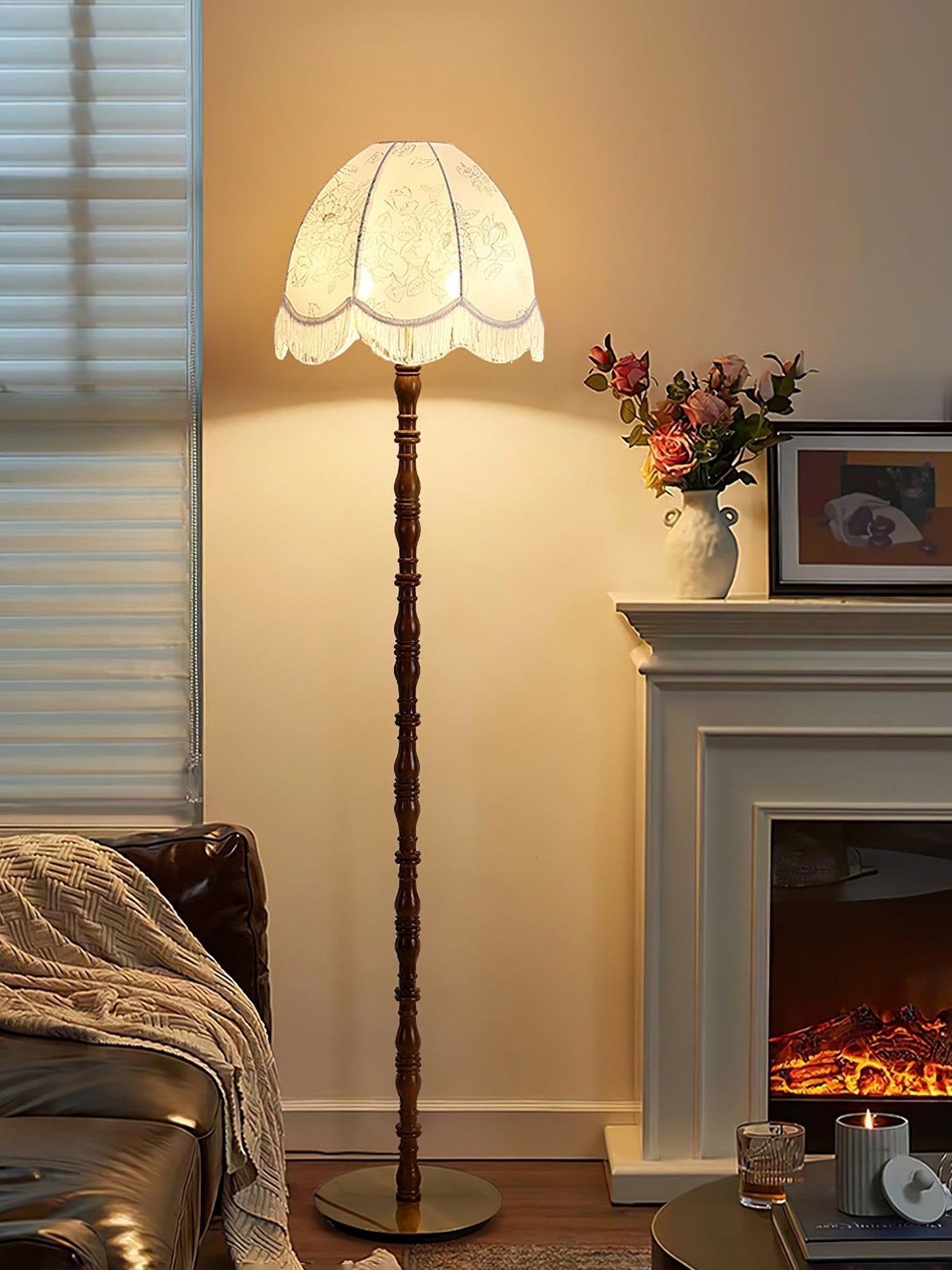 Printed Tassel Floor Lamp Floor lamp