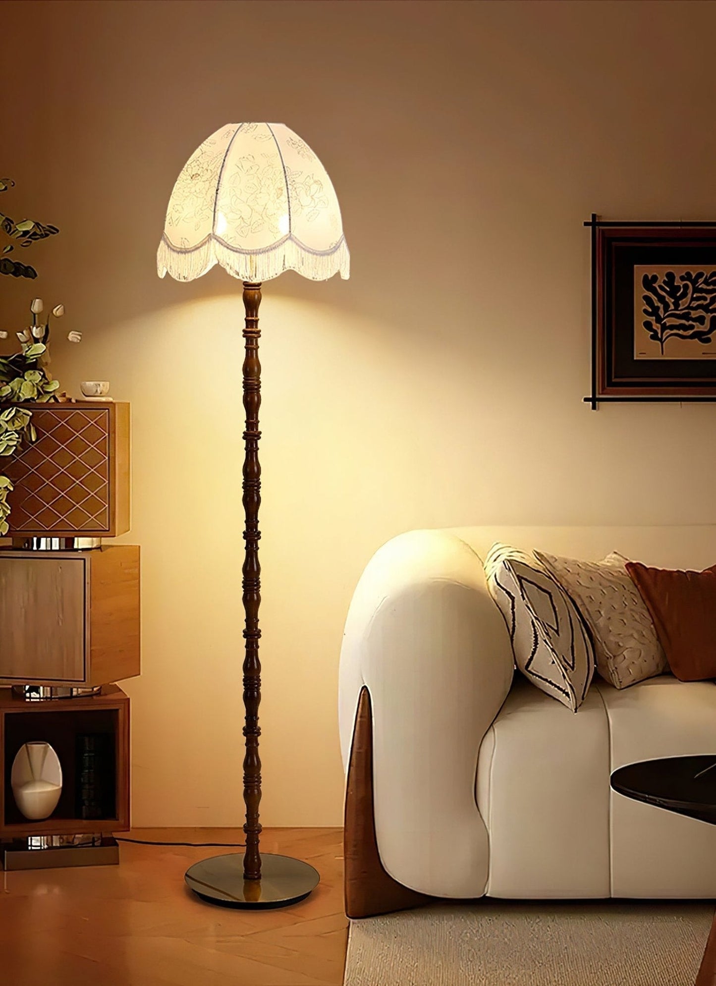 Printed Tassel Floor Lamp Floor lamp