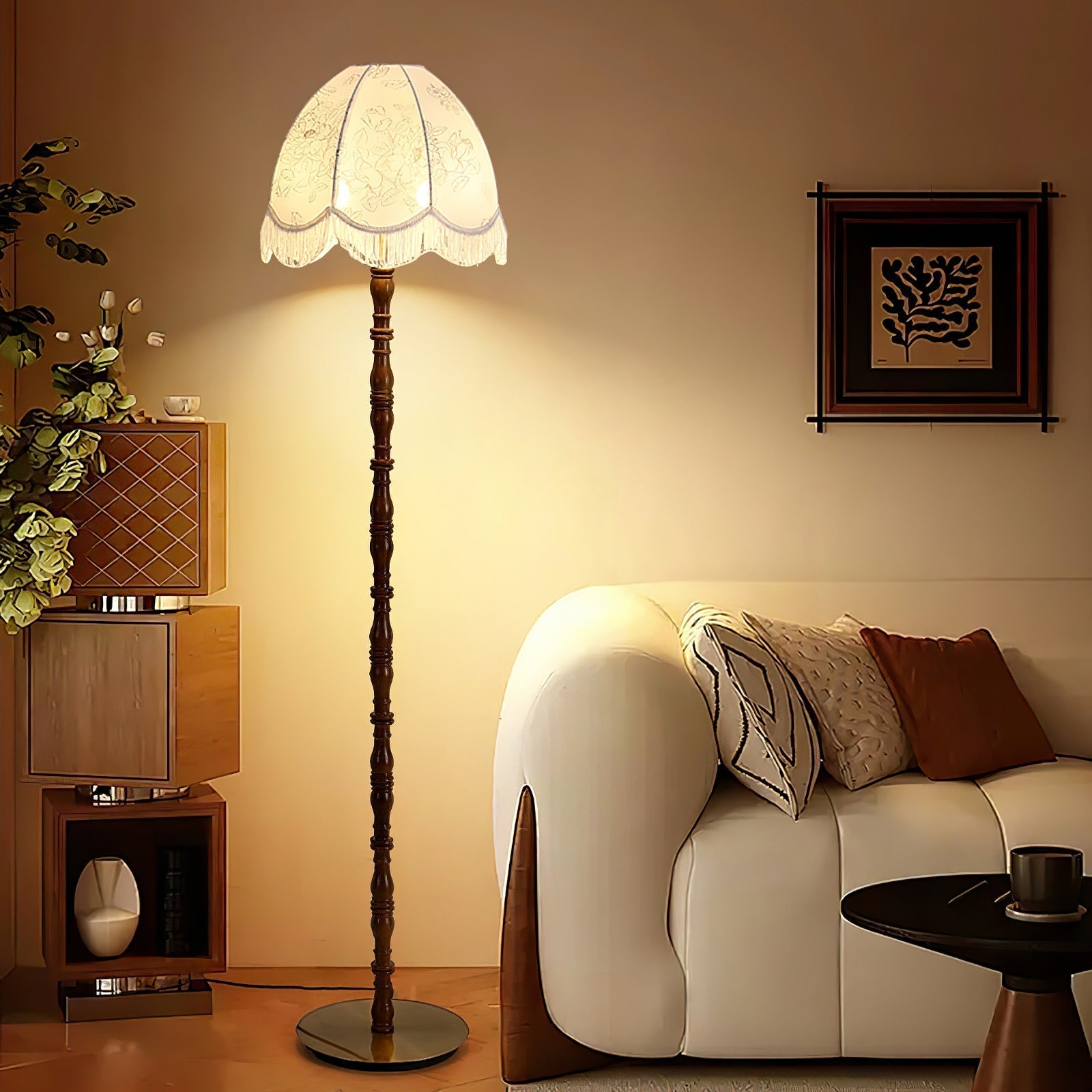 Printed Tassel Floor Lamp Floor lamp
