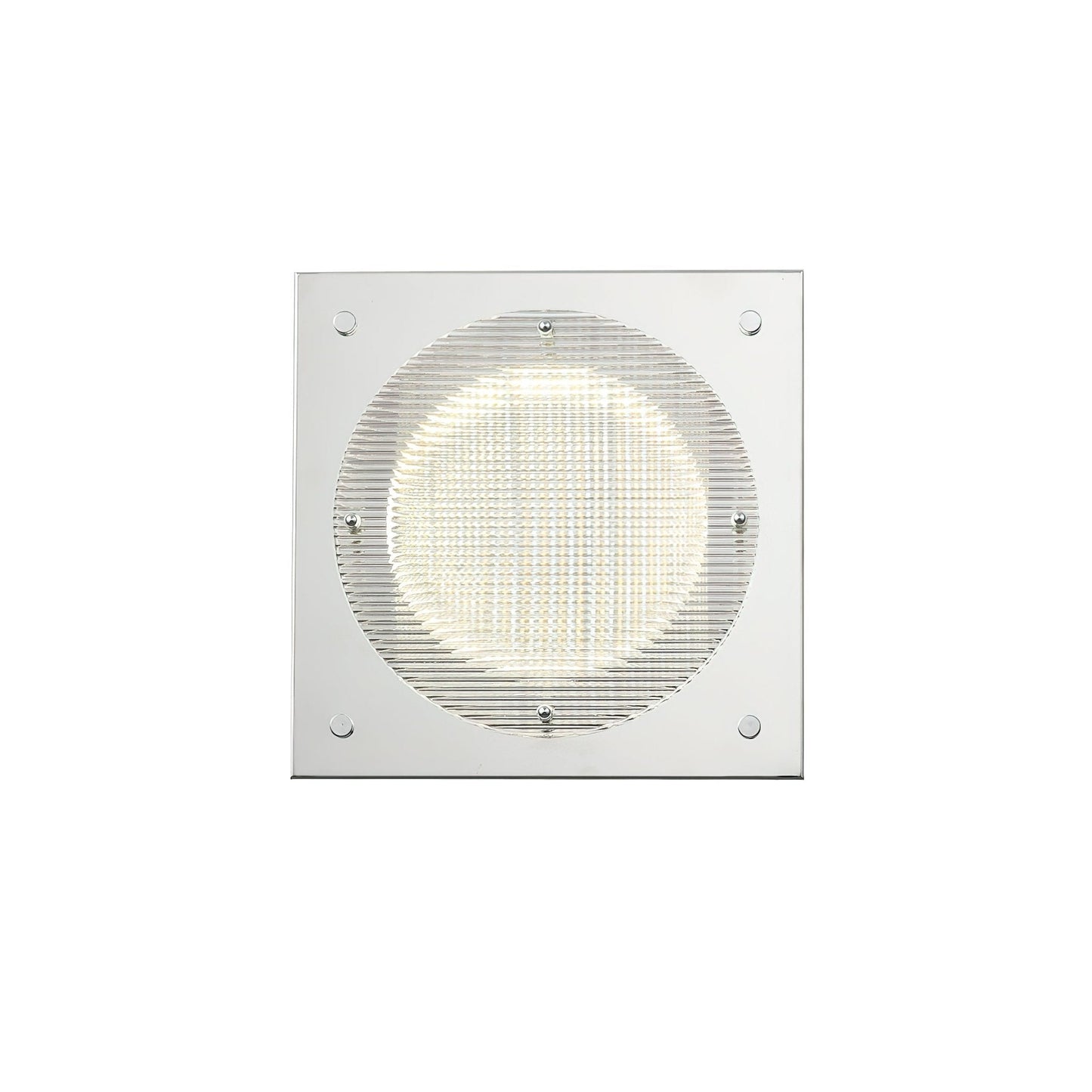 Prism Shield Wall Sconce ? 9.4″ x H 9.4″ / Chrome / Warm Light Wall lamp