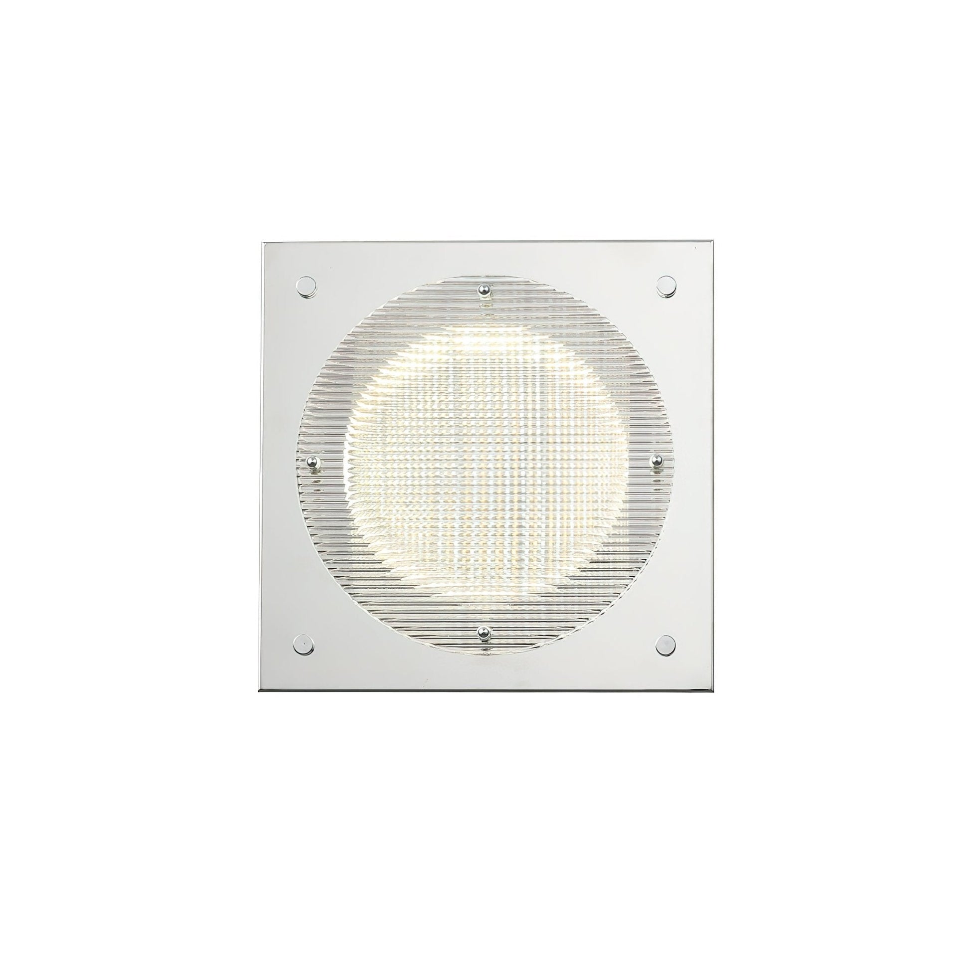 Prism Shield Wall Sconce ? 9.4″ x H 9.4″ / Chrome / Warm Light Wall lamp