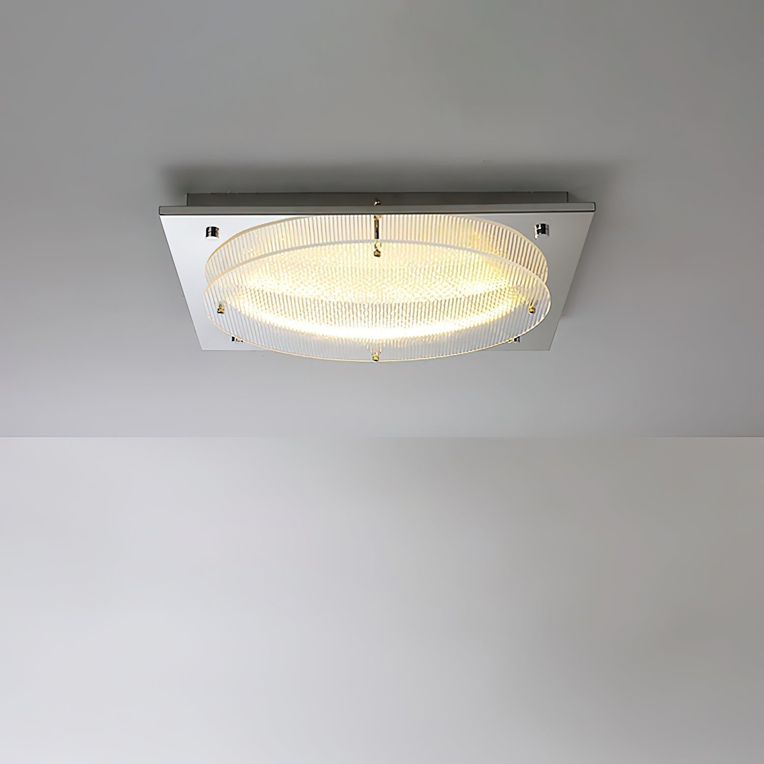 Prism Shield Wall Sconce ? 9.4″ x H 9.4″ / Chrome / Warm Light Wall lamp
