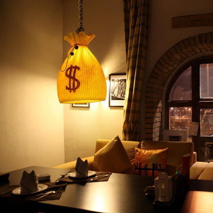 Prosperity Pouch Resin Pendant Lamp Pendant light