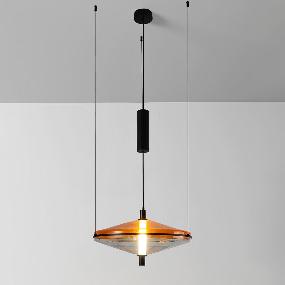 Proton Cone Pendant Lamp Dia 17.7″ x H 11.8″ / Dia 45cm x H 30cm / Orange / Warm Light Pendant light