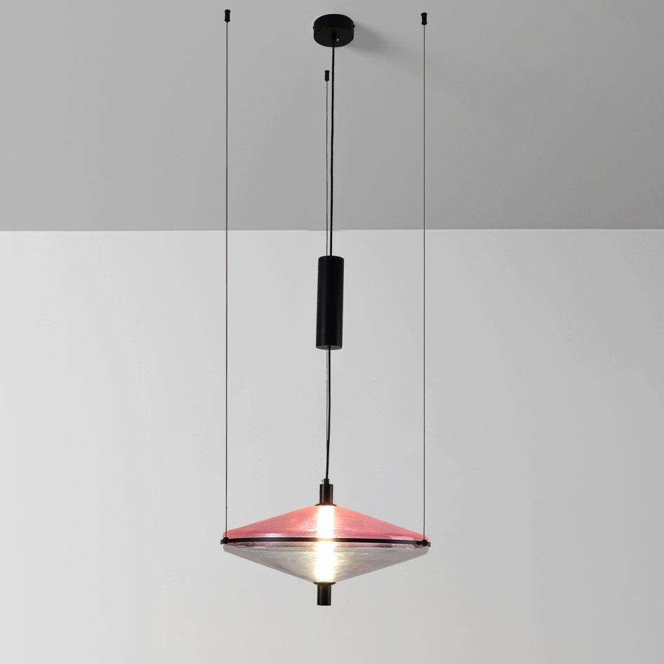 Proton Cone Pendant Lamp Dia 17.7″ x H 11.8″ / Dia 45cm x H 30cm / Pink / Warm Light Pendant light