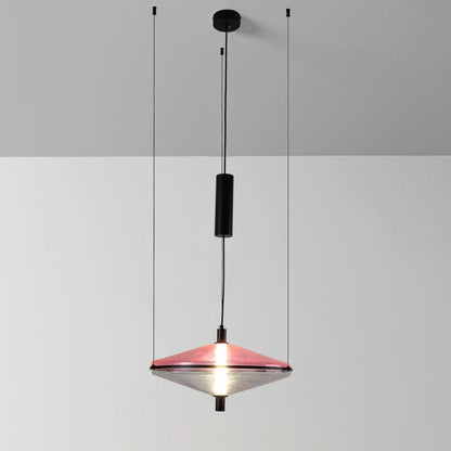 Proton Cone Pendant Lamp Dia 17.7″ x H 11.8″ / Dia 45cm x H 30cm / Pink / Warm Light Pendant light