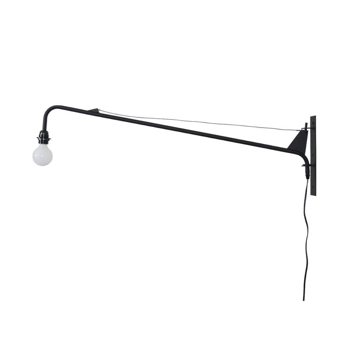 Prouve Petite Potence Wall Lamp L 43.3″ x H 11.8″ / Black / US Plug 1001 Wall lamp